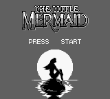 Little Mermaid title screen for GameBoy